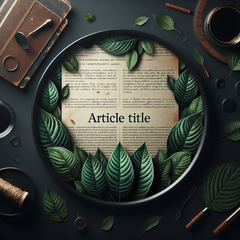 The Beginner’s Capsule Guide to Kratom Strains